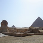 Giza Pyramiden und Sphinx