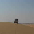 Driving over the dunes