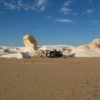 Camp in the White Desert